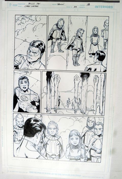 Billy Tan/Mark Irwin Green Lantern #39 P.18 Original [Photo 1]
