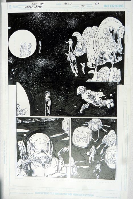 Billy Tan/Mark Irwin Green Lantern #39 P.13 Original [Photo 1]