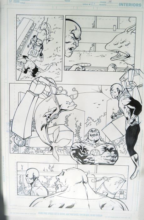 Billy Tan/Mark Irwin Green Lantern #39 P.14 Original [Photo 1]