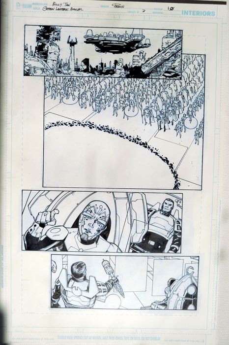 Billy Tan/Mark Irwin Green Lantern Annual #3 P.10 Original [Photo 1]