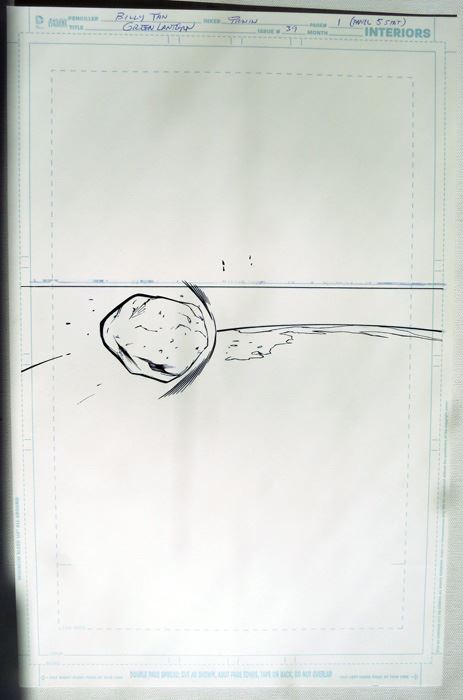 Billy Tan/Mark Irwin Two Pages Green Lantern #39 P.1 Original [Photo 2]