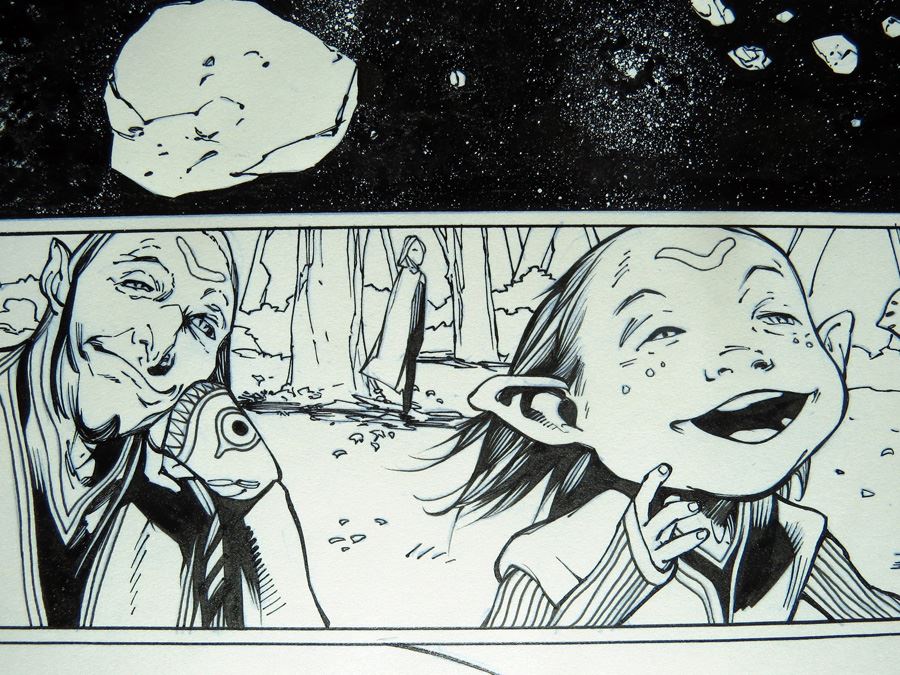 Billy Tan/Mark Irwin Two Pages Green Lantern #39 P.1 Original [Photo 3]