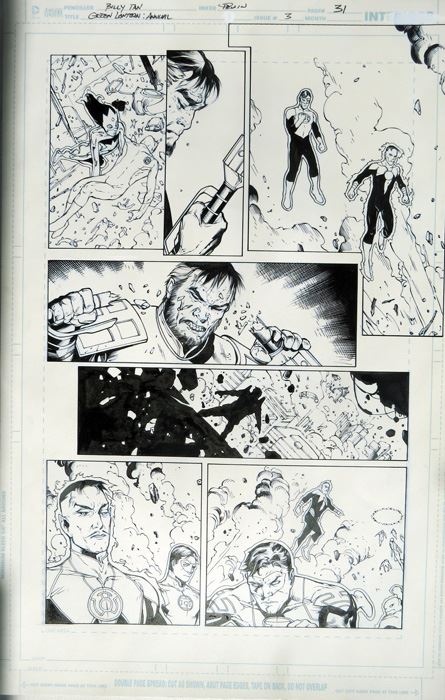 Billy Tan/Mark Irwin Green Lantern Annual #3 P.31 Original [Photo 1]