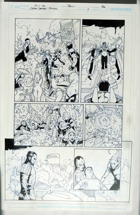 Billy Tan/Mark Irwin Green Lantern Annual #3 P.26 Original [Photo 1]