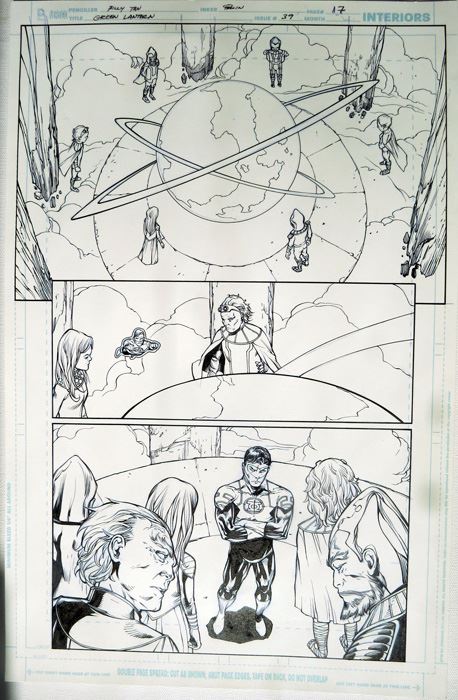 Billy Tan/Mark Irwin Green Lantern #39 P.17 Original [Photo 1]