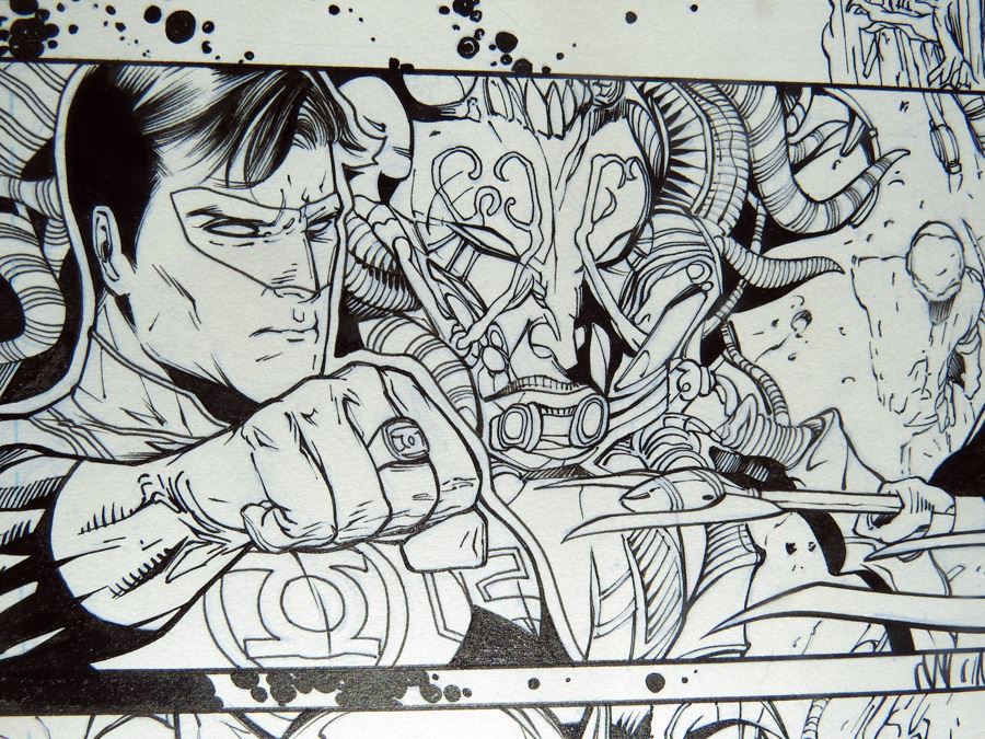 Billy Tan/Mark Irwin Green Lantern Annual #3 P.1 Original [Photo 2]
