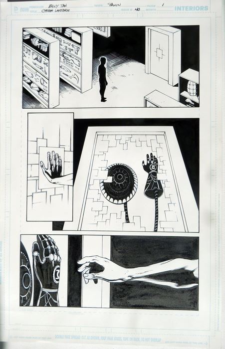 Billy Tan/Mark Irwin Green Lantern #40 P. 1 Original [Photo 1]