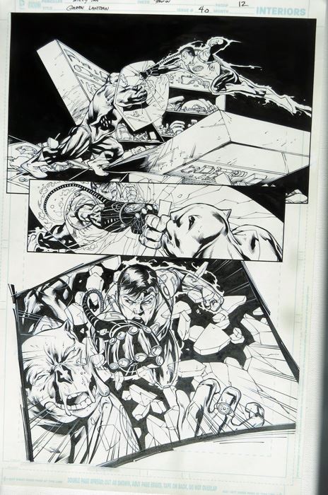 Billy Tan/Mark Irwin Green Lantern #40 P.12 Original [Photo 1]