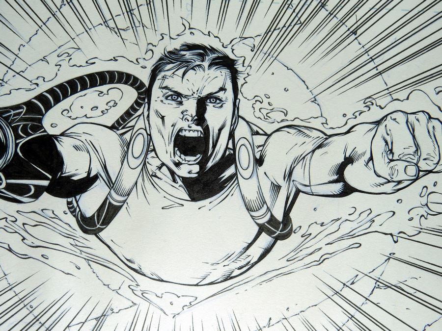 Billy Tan/Mark Irwin Green Lantern #40 P.19 Original [Photo 2]