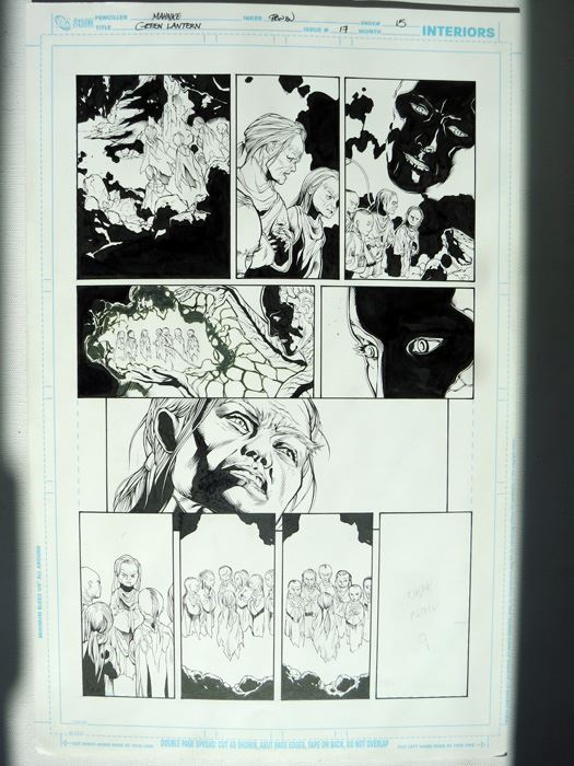Billy Tan/Mark Irwin Green Lantern #17 P.15 Original [Photo 2]
