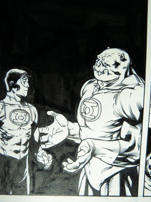 Billy Tan/Mark Irwin Green Lantern #39 P.15 Original [Photo 2]