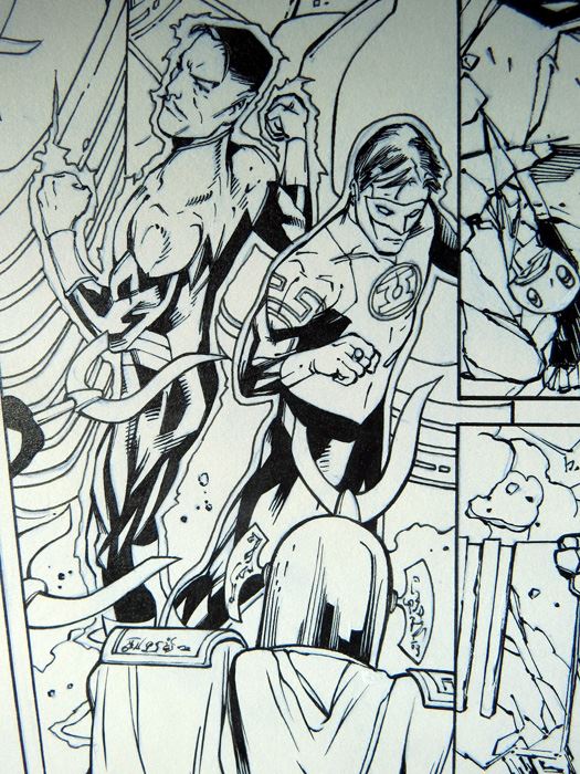 Billy Tan/Mark Irwin Green Lantern Annual #3 P.20 Original [Photo 3]