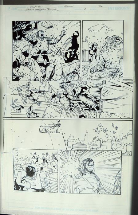 Billy Tan/Mark Irwin Green Lantern Annual #3 P.20 Original [Photo 2]