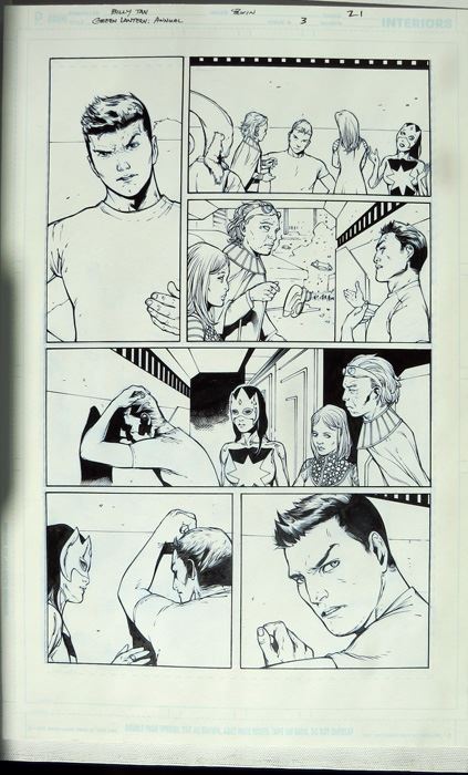 Billy Tan/Mark Irwin Green Lantern Annual #3 P.21 Original [Photo 2]