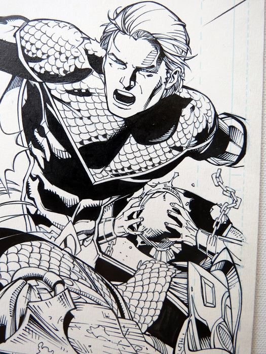 Mark Irwin Aquaman And The Others Fe #1 P.15 Original [Photo 2]