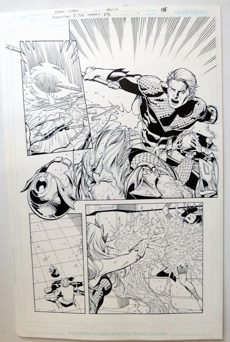 Mark Irwin Aquaman And The Others Fe #1 P.15 Original