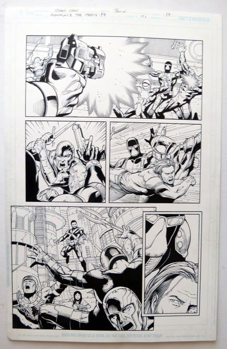 Mark Irwin  Aquaman And The Others Fe #1 P.10 Original [Photo 2]