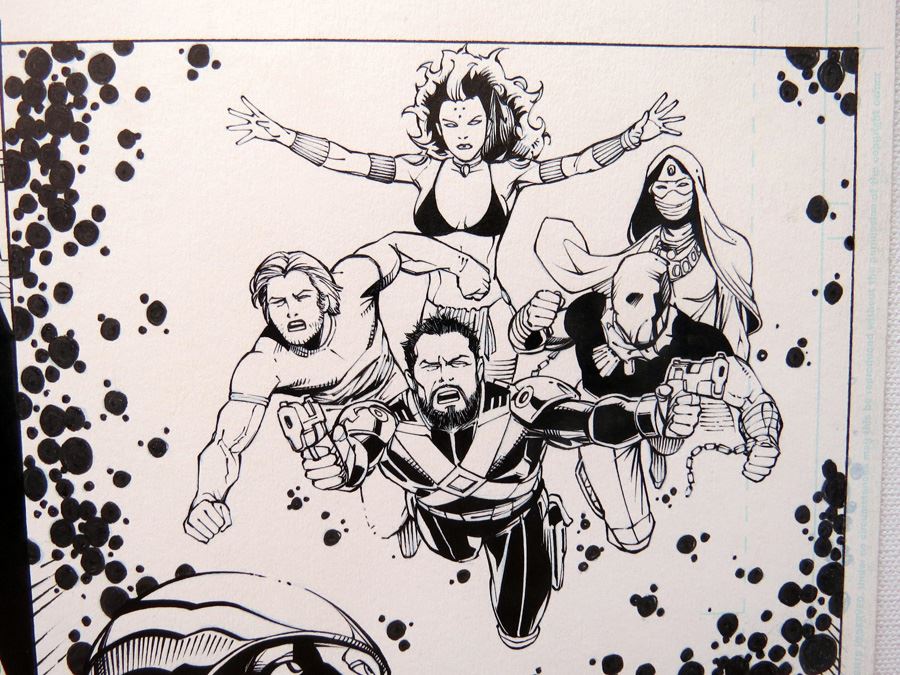 Mark Irwin  Aquaman And The Others Fe #1 P.9 Original [Photo 2]