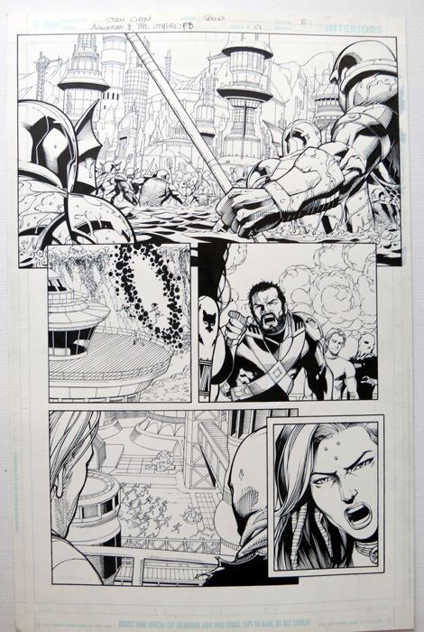 Mark Irwin  Aquaman And The Others Fe #1 P.8 Original [Photo 1]