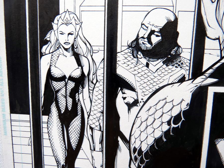 Mark Irwin Aquaman And The Others Fe #1 P.6 Original [Photo 2]
