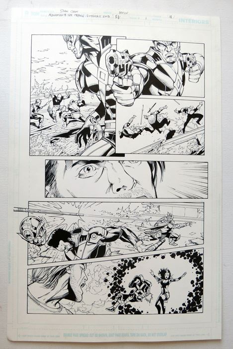 Mark Irwin Aquaman And The Others Fe #1 P.4 Original