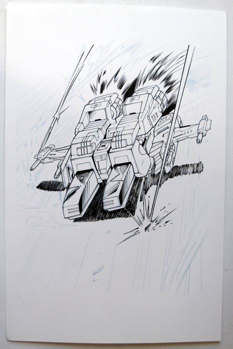 Transformers Ship Childrens Book Mark Irwin Original Art [Photo 1]