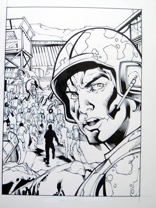 Legendary Aliens Pilot Trading Card Mark Irwin Original Art [Photo 2]