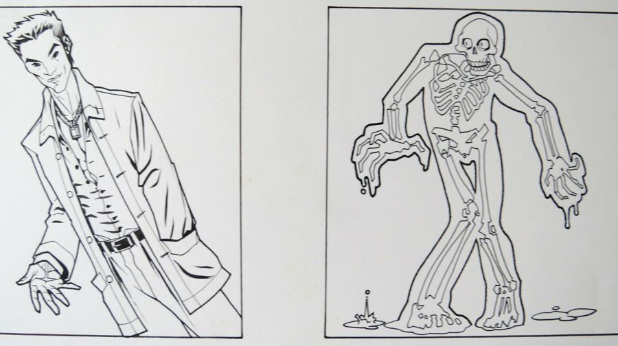 Scrambler & Sack Art X-Men Trading Card Mark Irwin Original Art [Photo 2]