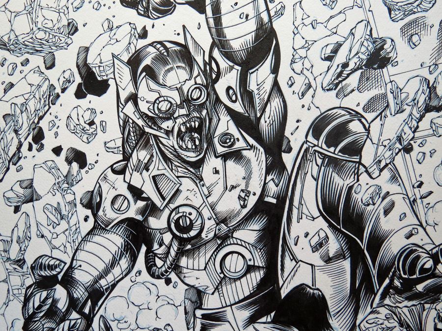 Vibe #7 P.8 Mark Irwin Original Art [Photo 2]