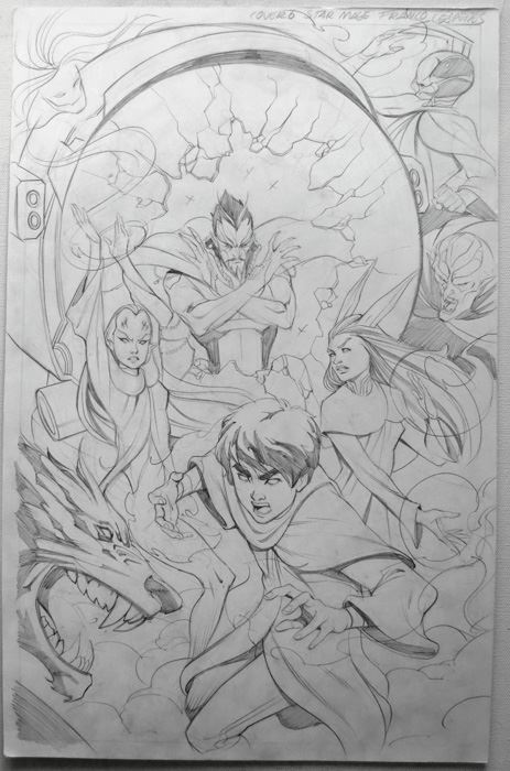 Star Mage #6 Cover - Franco Cespedes - Idw Original Art