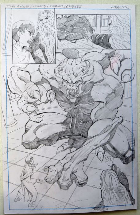 Star Mage #4 P.22 - Franco Cespedes - Idw Original Art [Photo 1]