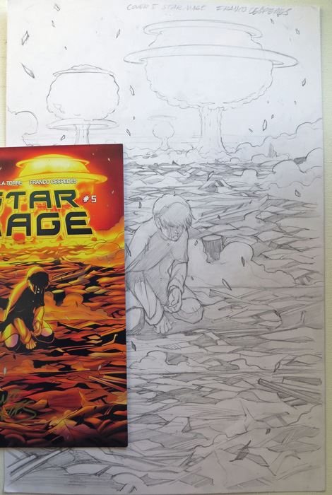 Star Mage #5 Cover - Franco Cespedes - Idw Original Art [Photo 3]