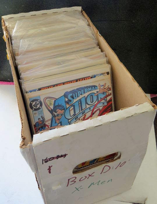 Short Box Of Assorted Comics, Box D 105 Singles [Photo 1]