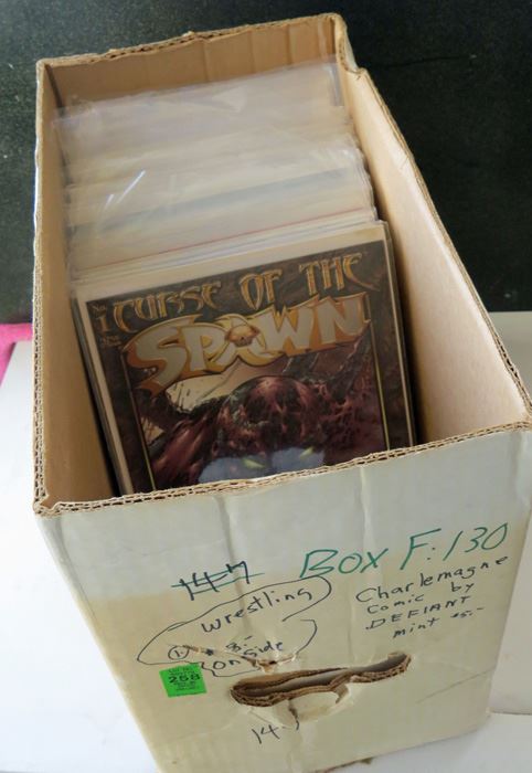 Short Box Of Assorted Comics,  Box F 130 Singles [Photo 1]