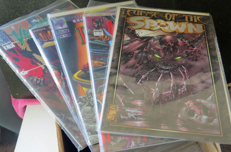 Short Box Of Assorted Comics,  Box F 130 Singles [Photo 2]