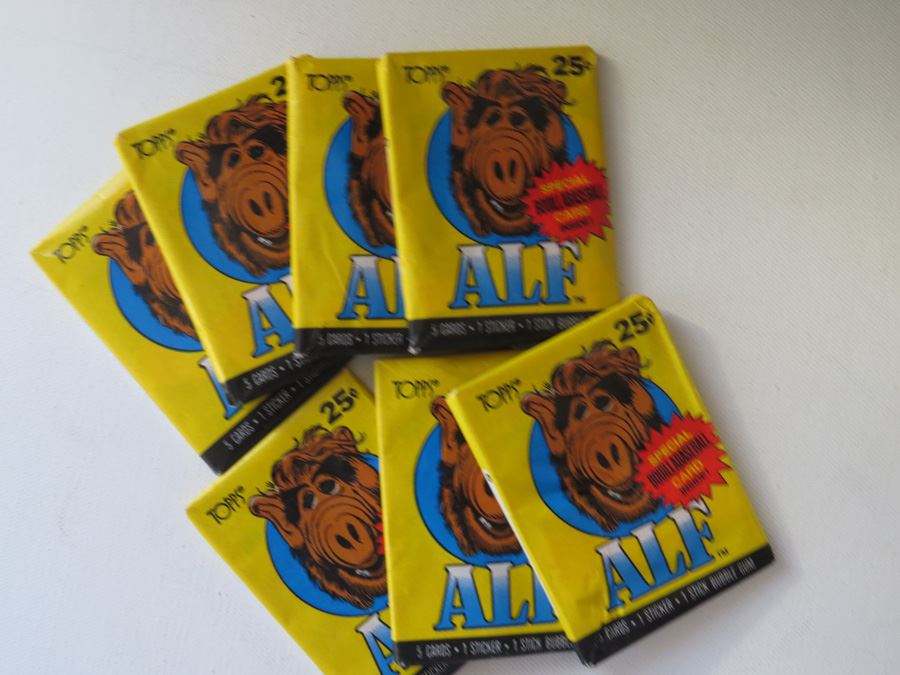 1987 Alf Trading Cards 7X Unopened [Photo 1]