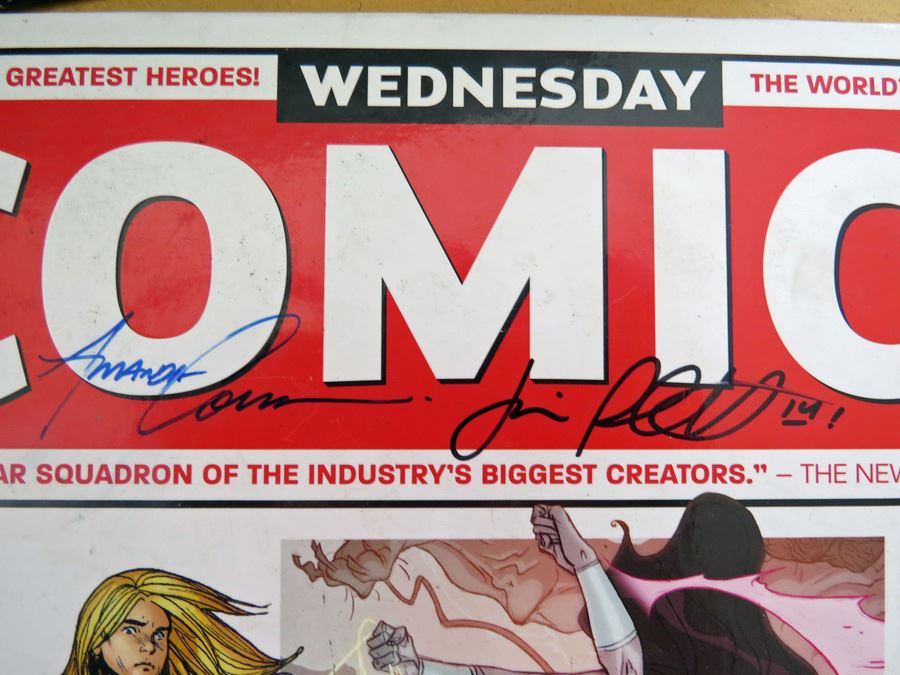 Dc 'Wednesday Comics' Oversized Hardcover Signed X2 By Jimmy Palmiotti & Amanda Conner [Photo 3]