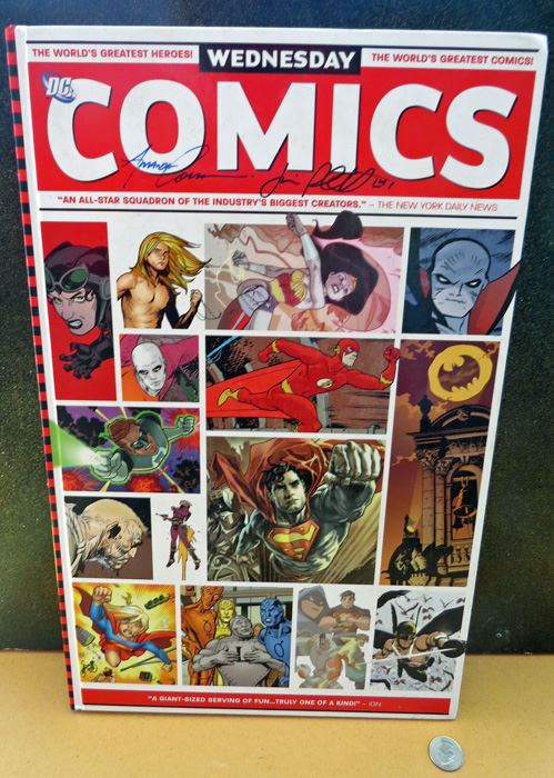 Dc 'Wednesday Comics' Oversized Hardcover Signed X2 By Jimmy Palmiotti & Amanda Conner [Photo 1]
