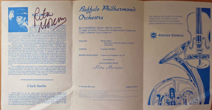 Rita Moreno Autographed 'Pops' Playbill [Photo 2]