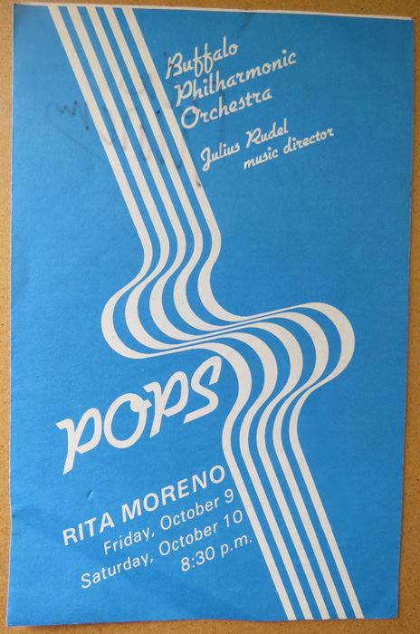 Rita Moreno Autographed 'Pops' Playbill
