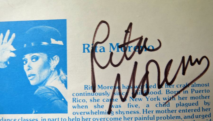 Rita Moreno Autographed 'Pops' Playbill [Photo 3]