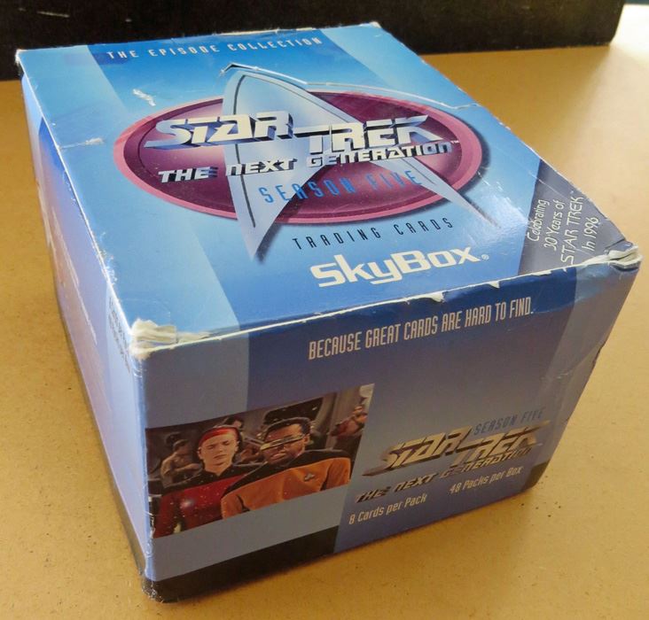 Box Of Star Trek The Next Generation Trading Cards [Photo 2]