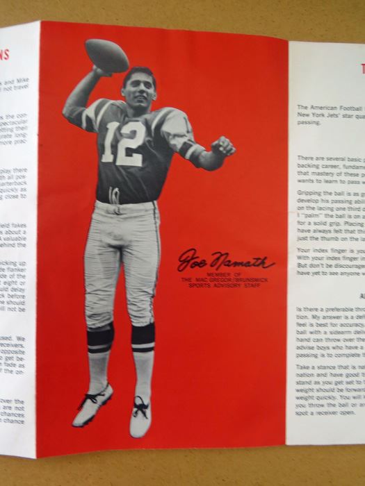 1965 Macgregor Football 'Pro Tips' Pamphlet [Photo 2]