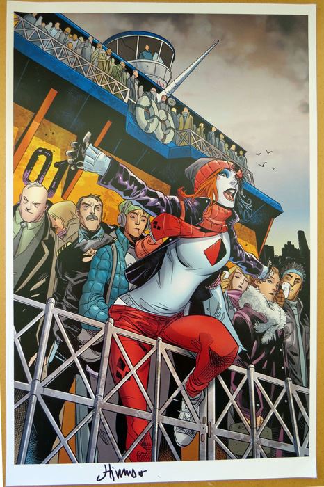 Harley Quinn Signed Print By John Timms [Photo 1]
