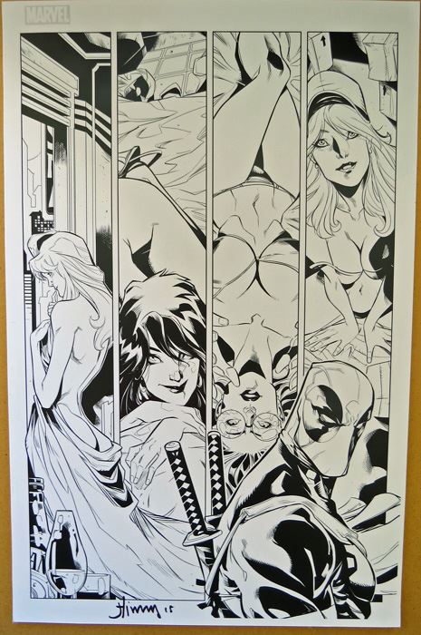 Deadpool Signed Print By John Timms [Photo 1]