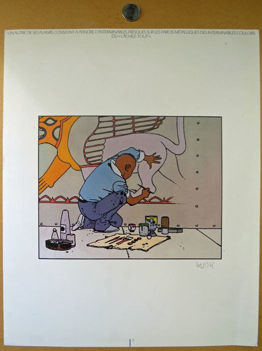 Moebius Original Color Print Hand Signed Print [Photo 1]
