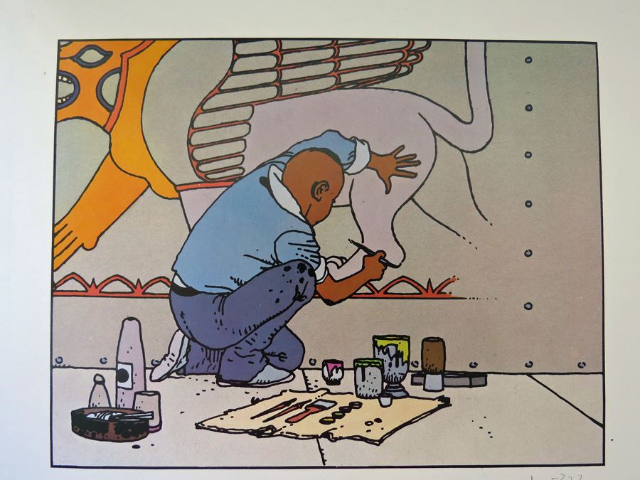 Moebius Original Color Print Hand Signed Print [Photo 2]