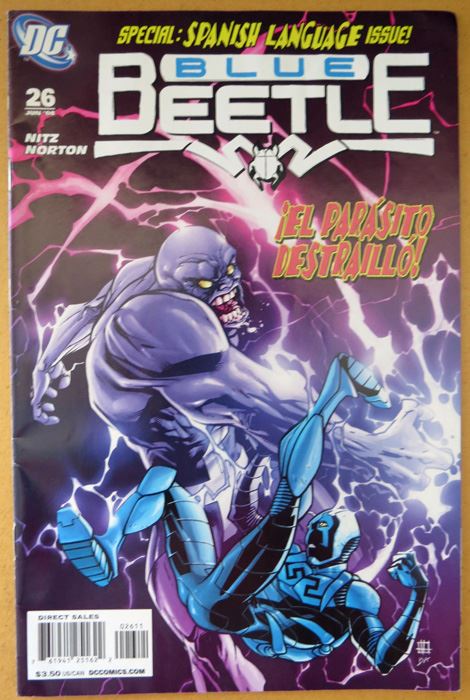 Spanish Language Dc Comics Blue Beetle #26 [Photo 1]