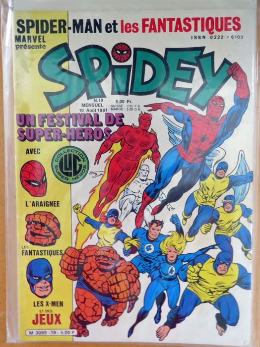 French 1981 Spidey #19 Comic [Photo 1]