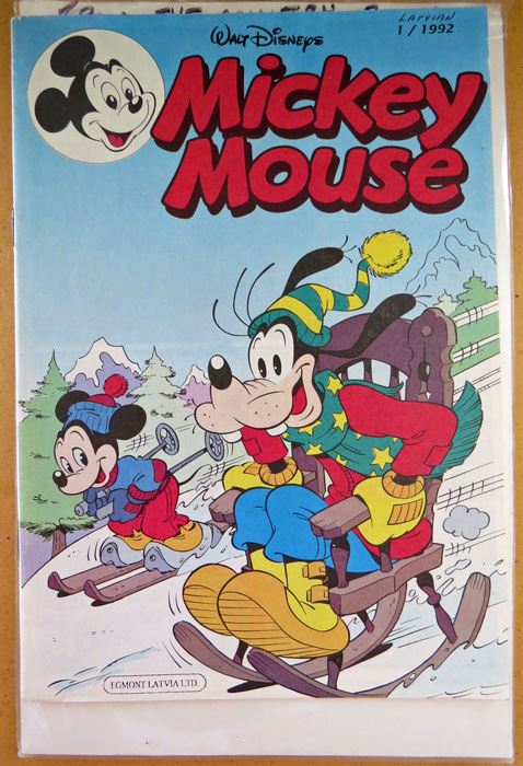 Latvian Mickey Mouse #1 Comic From 1992 [Photo 1]